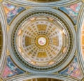 The dome by Guido Reni, in the Church of Santissima TrinitÃÂ  dei Pellegrini, in Rome, Italy.